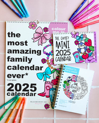 2025 Family Calendar / Colour-Me-In Calendar to Keep Your Family Organised