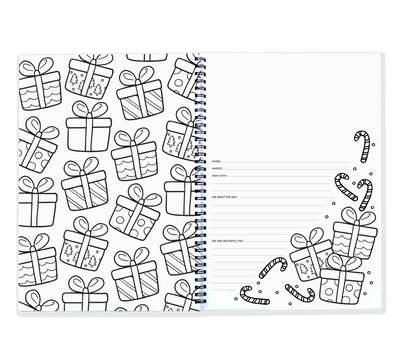 Christmas Book - Festive Keepsake Book you can Colour In | Blueberry Co