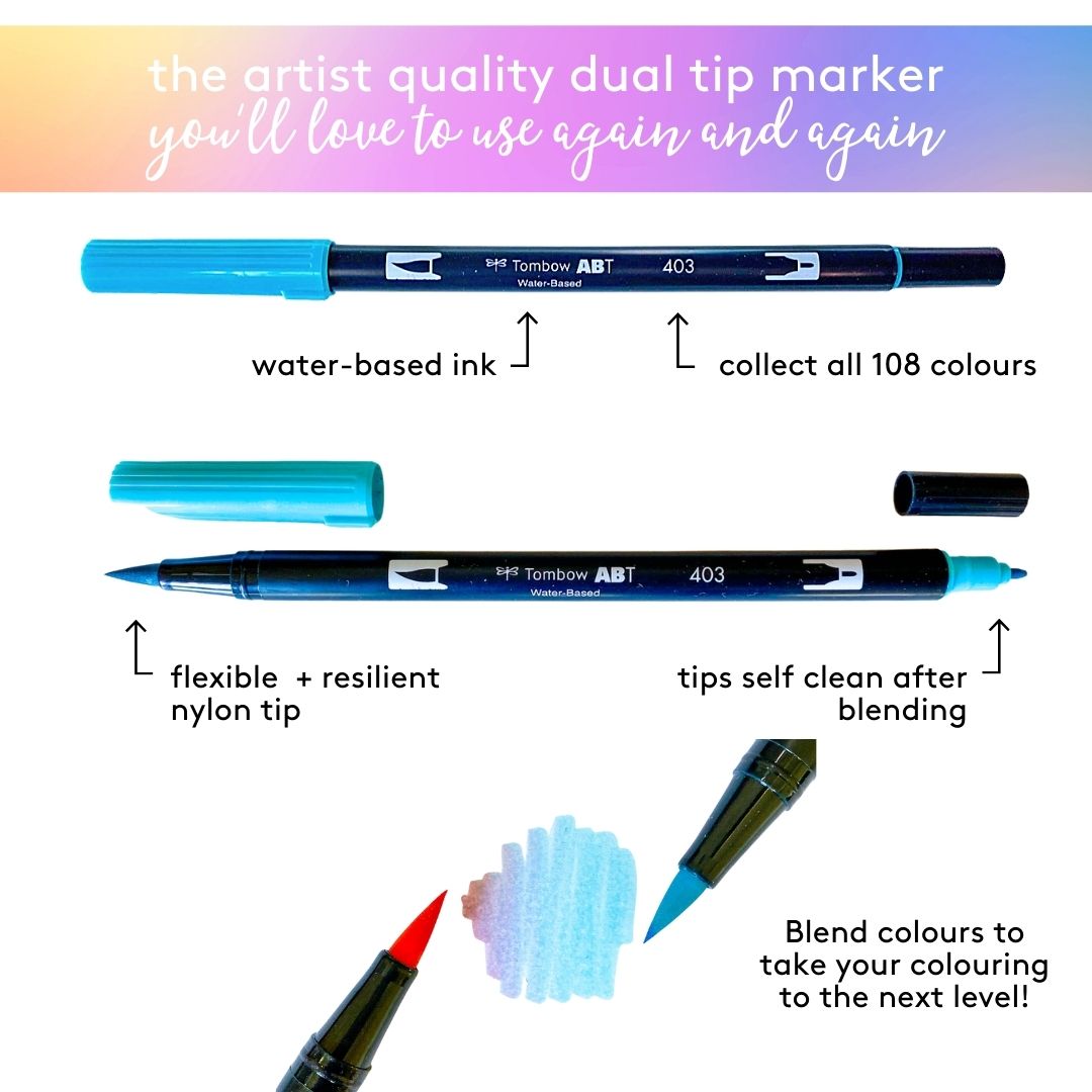 Tombow Dual Tip Brush Pens - Celebration